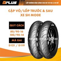 Cặp Vỏ/Lốp Trước & Sau Xe SH Mode (Không Ruột) 80/90-16 & 100/90-14 - DPLUS