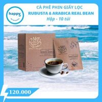 Caphe Rubusta & Arabica REAL BEAN phin giấy lọc – hộp 10 túi