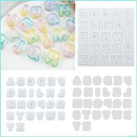Capi Bảng Chữ Cái Khuôn Silicon DIY Trang Sức Mặt Dây Chuyền Dụng Cụ Quicksand Móc Khóa Khuôn