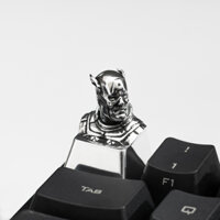 Captain American Premium Keycap, nút bàn phím bạc, nút esc, artisan keycap, keycap kim loại, cherry keycap,custom keycap