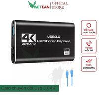 Capture card video hdmi to usb 3.0 thu tín hiệu hình ảnh 4K 1080p 60hz 60fps livestream -dc4757