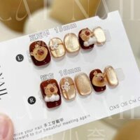 Capybara Handmade Làm Móng Tay Miếng Dán Móng Tay Mắt Mèo Làm Móng Tay