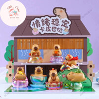 CAPYBARA LAMP - Đồ chơi Blind box/hộp mù mô hình đèn để bàn capybara chuột lang nước vô tri cute
