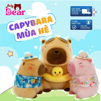 Capybara Mặc Áo Đi Biển, Đeo Phao Vịt Mùa Hè Sôi Động