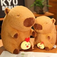 Capybara rút gà ANVIHOME gấu bông Chuột lang nước ôm gà con rút được gà