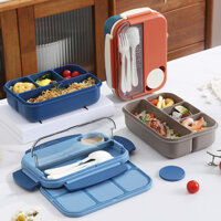 Car- 1300ML Hộp Cơm Trưa Bento Hộp cơm Chống Rò Rỉ 4 Hộp Đựng Gia Vị Dụng Cụ Thực Phẩm Chuẩn Bị Bữa Ăn Hộp Đựng Thực Phẩm