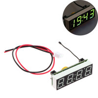 Car 3 in 1 LED DIY Digital Clock Temperature Voltage Module Electronic DC 5~30V