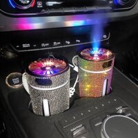 Car Air Purifier Humidifier Car Spray Aroma Diffuser Car Atmosphere Light Black Technology BvDH