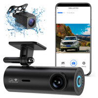 Car Driving Recorder Front & Rear Dual Camera WiFi Night Vision HD 1080P Car DVR Camera with 24H Parking Monitoring