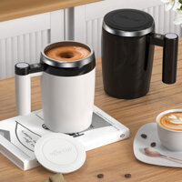 Car- ic Cốc cà phê tự khuấy 400ml Cốc khuấy điện có nắp Cốc trộn tự động cho cà phê Trà sữa Chai cách nhiệt bằng thép không gỉ Cốc du lịch di động