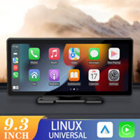 Car radio 9.3 kênh portable carplay multimedia android auto video player màn hình cảm ứng với điều khiển từ xa camera chiếu hậu