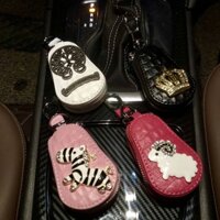 Car Remote Control Cover Car Key Case Cute Car Key Sleeve Korean Female Waist Mounted Key Buckle Creative SEYc