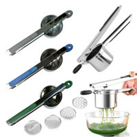 Car- Ricer cho khoai tây nghiền bằng thép không gỉ Máy ép khoai tây bằng tay Máy ép trái cây Máy nghiền khoai tây Dụng cụ nhà bếp chuyên nghiệp