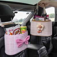 Car Seat Back Buggy Bag Creative Classic Style Car Back Storage Box Car Hanging Bag Storage Box Mesh Bag rk1l