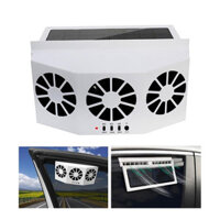 Car Solar Powered Exhaust Fan Car Gills Cooler Auto Ventilation Fan Dual-mode Power Supply