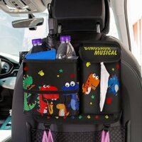 Car Trash Can Car-Mounted Cartoon Cute Multi-Function Car Seat Storage Box Creative Internal Car Accessory XWYO