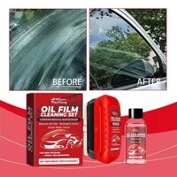 Car Window Glass Cleaner Kit - Streak-Free, Transparent Shine, Includes Spray & Microfiber Cloth for All Vehicles
