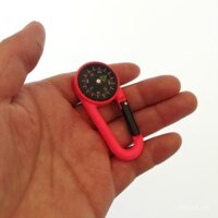 Carabiner la bàn, carabiner sao Bắc, ba lô chính hãng, mini ngoài trời, định hướng, leo núi, móc khóa