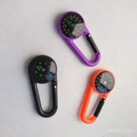 Carabiner la bàn, carabiner sao Bắc, ba lô chính hãng, mini ngoài trời, định hướng, leo núi, móc khóa