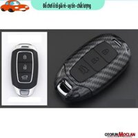 carbon Bao da chìa khóa cacbon dành cho Hyundai Kona - accent - santafe dùng chung