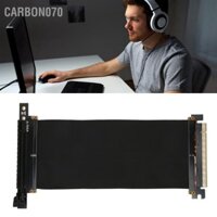 Carbon070 Bộ mở rộng PCIE 3.0 X16 128Gbps/giây Cáp nối dài GPU bảo vệ EMI góc phải cho GTX1080 GTX1080Ti RTX2060