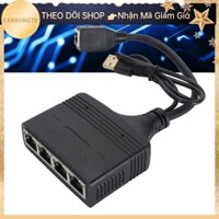 Carbon070 Gigabit Ethernet Splitter chống nhiễu và phát hiệu suất cao RJ45 Cáp đa năng cho CAT8 CAT7 CAT5 CAT5E