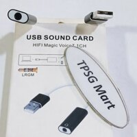 Card âm thanh 3.5 ly (4 điểm cực) / USB Sound Card HIFI Magic Voice 7.1, đoạn dây