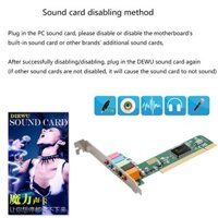 Card âm thanh nổi BT PCI 5 1 CMI8738 Chip âm thanh vòm 4 kênh cho trò chơi âm nhạc