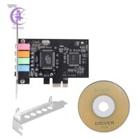 Card âm thanh PCIe 5.1, Card vòm PCI Express Âm thanh nổi 3D có âm thanh nổi hiệu suất âm thanh cao Chip CMI8738