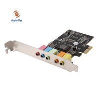 Card Âm Thanh PCIe PCI-E X1 CMI8738 Chip 32 / 64 Bit Card Âm Thanh Stereo 5.1 Kênh Máy Tính Để Bàn Tích Hợp Card Âm Thanh Cho PC