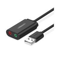 Card âm thanh USB 2.0 to 3.5mm chính hãng Ugreen UG-30724 | Giá rẻ, trả góp 0%
