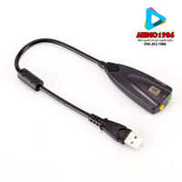 Card âm thanh USB chia mic va tai nghe loa