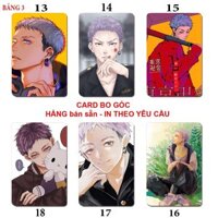 Card bo góc Takashi Mitsuya Tokyo Revenger 6 ảnh khác nhau Thẻ card Takashi Mitsuya anime Tokyo Revengers - 6 card bảng 3