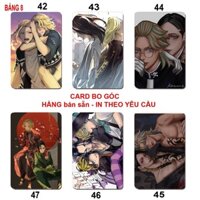 Card bo góc Tokyo Revengers 6 ảnh khác nhau Thẻ card kịch trường Takemiki Tokyo Revengers - 6 card bảng 5