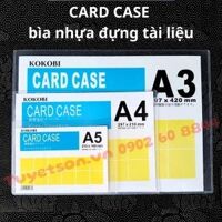 Card Case Kokobi A3 297x420mm - bìa nhựa cứng đựng tài liệu A3 KHÔNG KHUNG