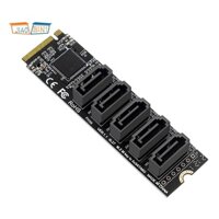 Card ChuyểN ĐổI Mở RộNg M.2 Sang NGFF 5 CổNg SATA3.0 JMB585 M.2 Key M SATA3.0 Cho PC / Laptop