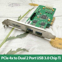 Card chuyển đổi PCI-E 4x ra 2 USB 3.0 Full Speed Chip Ti chất lượng cao