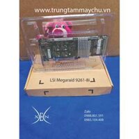 Card điều khiển LSI MegaRAID SAS 9261-8i, 512MB cache, 2 ports, PCI-E Raid Card  - Chính hãng, tháo máy. BH 1 năm