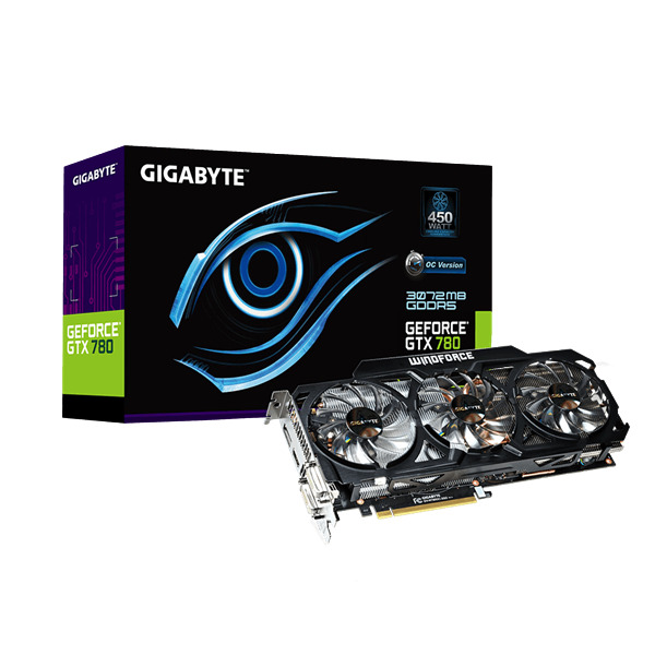 Card đồ họa VGA Card Gigabyte N780OC-3GD - GTX 780, GDDR5, 3GB, 384 bit, PCI-E 3.0