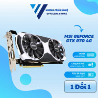 Card đồ hoạ MSI GeForce GTX 970 4GD5T OC - Hiệu năng vượt trội so với 1050TI - Chiến max setting Pubg, Gta 5, D4L2, FC5