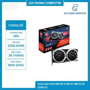 Card  đồ họa MSI Radeon RX 6700 XT MECH 2X 12G OC