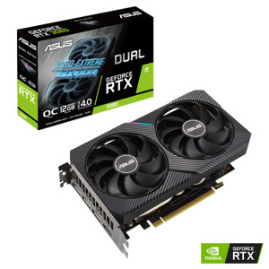 Card đồ họa - VGA Card ASUS Dual GeForce RTX 3060 V2 OC Edition 12GB GDDR6