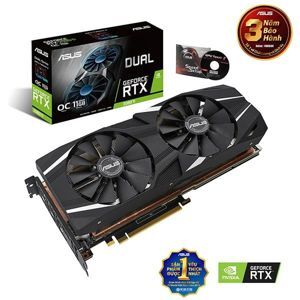 Card đồ họa - VGA Card Asus Dual GeForce RTX 2080Ti O11G