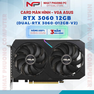 Card đồ họa - VGA Card ASUS Dual GeForce RTX 3060 V2 OC Edition 12GB GDDR6