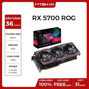 Card đồ họa - VGA Card ASUS ROG Strix Radeon RX 5700 OC Edition 8GB GDDR6