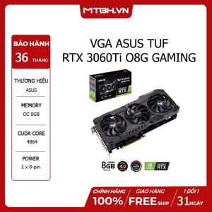 Card đồ họa - VGA Card Asus TUF RTX 3060 Ti-O8G-GAMING