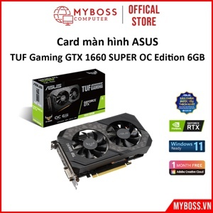 Card đồ họa - VGA Card ASUS TUF Gaming GeForce GTX 1660 SUPER OC Edition 6GB GDDR6