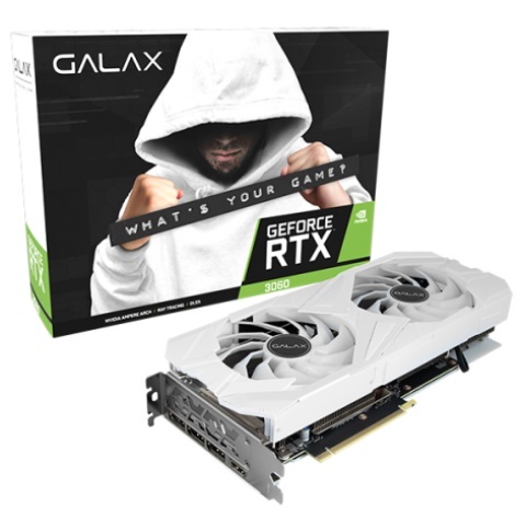 Card đồ họa - VGA Card GALAX GeForce RTX 3060 EX White (1-Click OC) 12GB