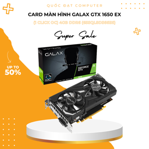 Card đồ họa - VGA Card Galax GTX 1650 EX 4GB GDDR6