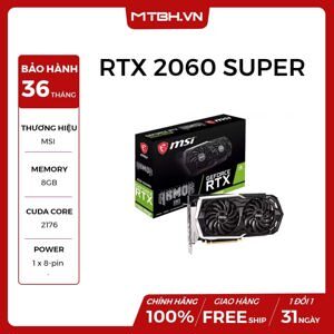 Card đồ họa - VGA Card MSI GeForce RTX 2060 Super Armor OC 8GB GDDR6
